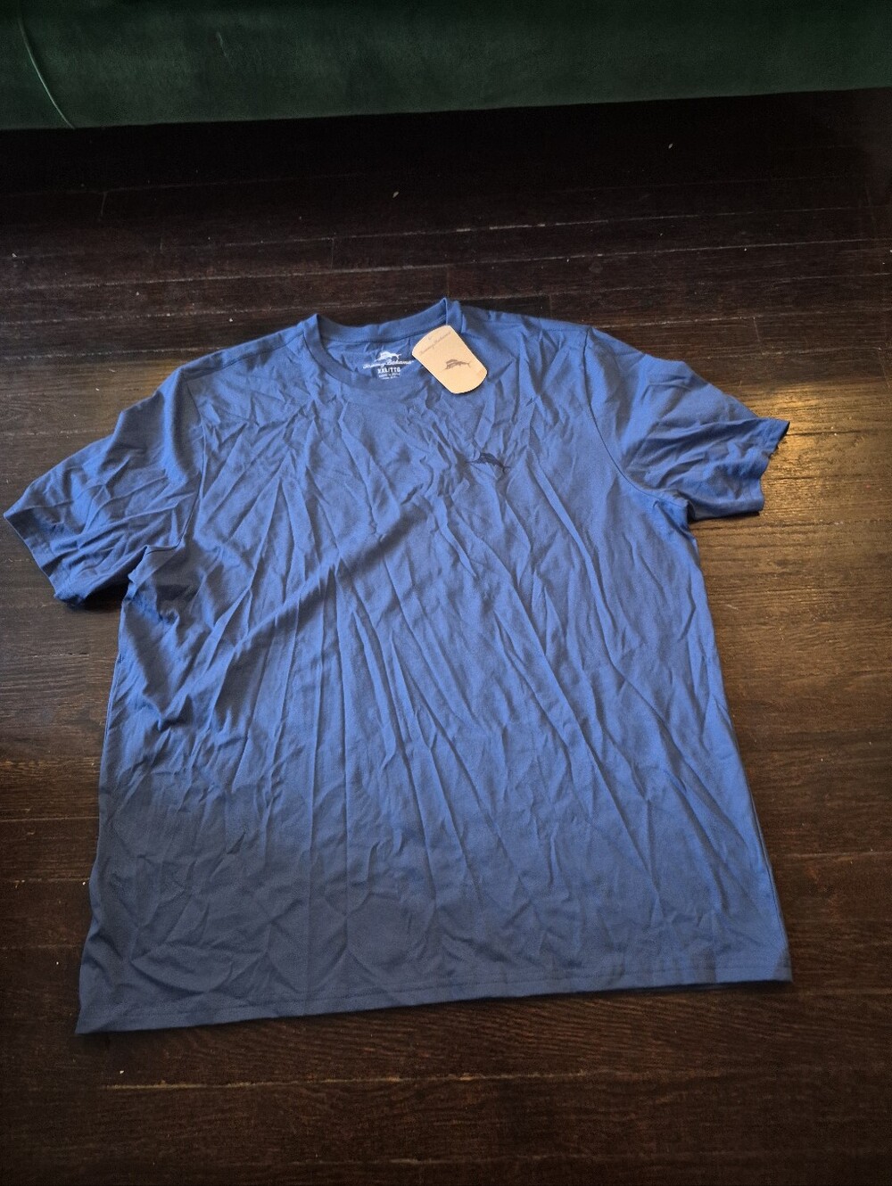 NWT Tommy Bahama Men’s ALOHA AMERICANA T-Shirt XXL  Dockside Blue Chest Logo